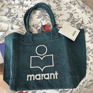 Isabel Marant Yenky Tote Size Small New With Tags Attached Dark Green